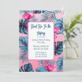 Ontmoet me in de tropen Verjaardag Meisjes Trip Va Kaart (Staand voorkant)