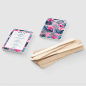 Ontmoet me in de tropen Verjaardagsreis Route Handwaaier (Niet-gemonteerd)