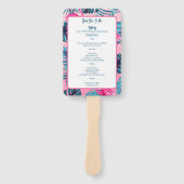 Ontmoet me in de tropen Verjaardagsreis Route Handwaaier (Voorkant)