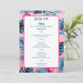 Ontmoet me in de tropen Verjaardagsreis Route Kaart (Staand voorkant)