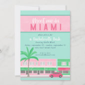 Ontmoet me in de uitnodiging van Miami Bachelorett (Voorkant)