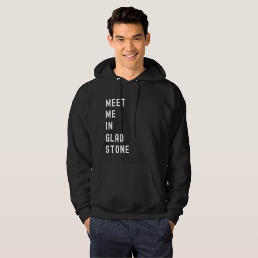 Ontmoet me in Gladstone, Queensland, Australië Hoodie (Voorkant volledig)