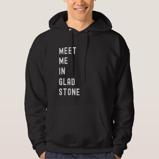 Ontmoet me in Gladstone, Queensland, Australië Hoodie (Voorkant)