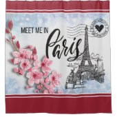 Ontmoet me in het Parijse douchergordijn Douchegordijn (Voorkant)