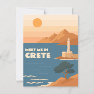 Ontmoet me in Kreta: Minimalistische vuurtoren van Briefkaart