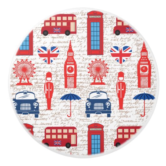 Ontmoet me in London Ceramic Knob Keramische Knop (Voorkant)