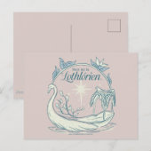 Ontmoet me in LOTHLORIEN™ - Zwanenboot Briefkaart (Voorkant / Achterkant)