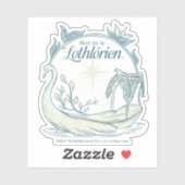 Ontmoet me in LOTHLORIEN™ - Zwanenboot Sticker (Vel)