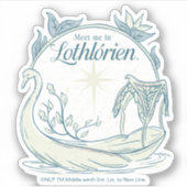 Ontmoet me in LOTHLORIEN™ - Zwanenboot Sticker (Voorkant)