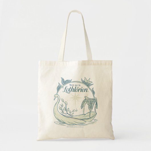 Ontmoet me in LOTHLORIEN™ - Zwanenboot Tote Bag (Voorkant)
