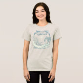 Ontmoet me in LOTHLORIEN™ - Zwanenboot Tri-Blend Shirt (Voorkant volledig)