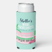 Ontmoet me in Miami Bachelorette Koelbox Seltzer Blikjeskoeler (Seltzer Voorkant)