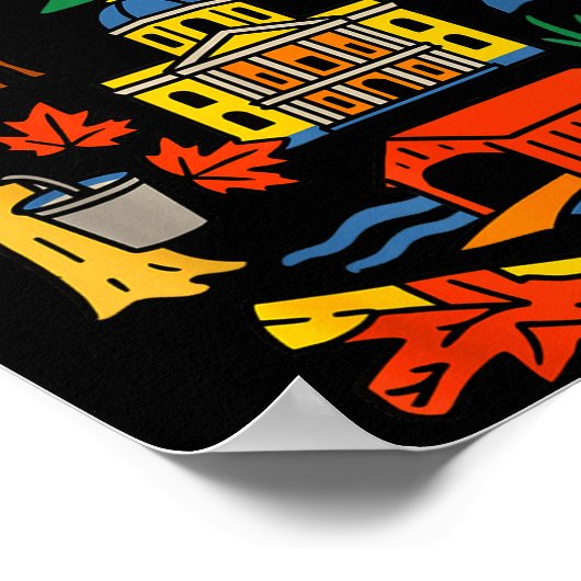 Ontmoet me in New Hampshire - Schattige reisbestem Poster (Hoek)