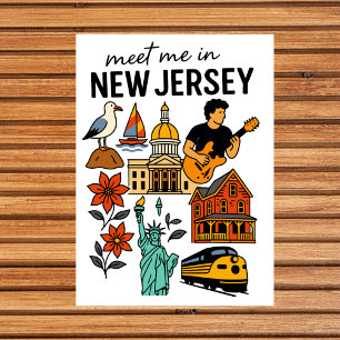 Ontmoet me in New Jersey Shore bezienswaardigheden Briefkaart