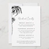 Ontmoet me in Palm Springs Meisjesweekend Afscheid Kaart (Achterkant)