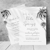 Ontmoet me in Palm Springs vrijgezellenweekend Kaart