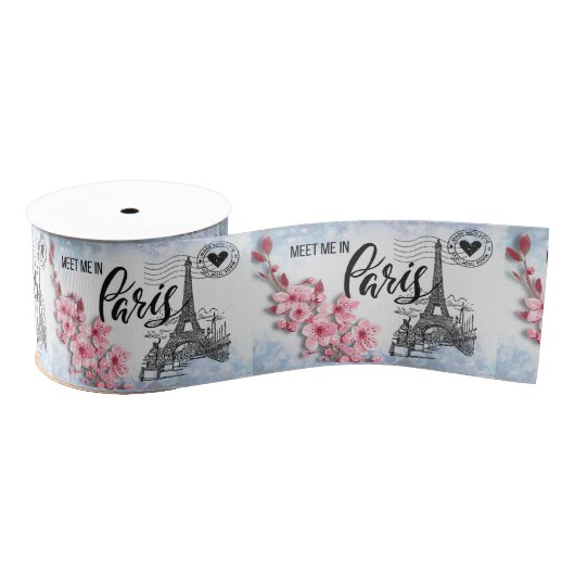Ontmoet me in Parijs 3-inch breedtegraad Grosgrain Lint (Spoel)