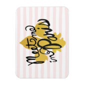 Ontmoet me in Parijs Black en Gold Magneet (Verticaal)