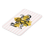 Ontmoet me in Parijs Black en Gold Magneet (Linkerzijde)