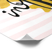 Ontmoet me in Parijs Black en Gold Poster (Hoek)