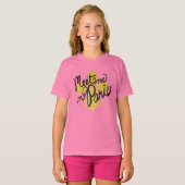 Ontmoet me in Parijs Black en Gold T-shirt (Voorkant volledig)