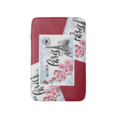 Ontmoet me in Parijs | Briefkaarten van de rand Badmat (Voorkant Verticaal)