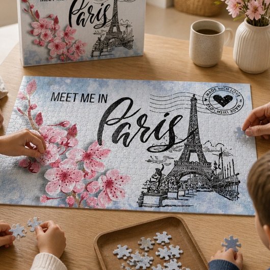 Ontmoet me in Parijs Large Legpuzzel
