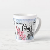 Ontmoet me in Parijs Latte Mok (Rechterhoek)