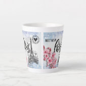 Ontmoet me in Parijs Latte Mok (Voorkant)