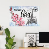 Ontmoet me in Parijs Poster van 36 x 24 inch (Thuiskantoor)