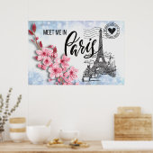 Ontmoet me in Parijs Poster van 36 x 24 inch (Keuken)