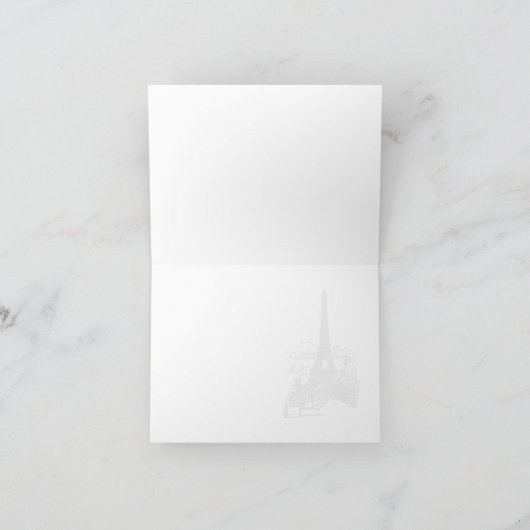 Ontmoet me in Paris Note Cards Bedankkaart (Binnen)