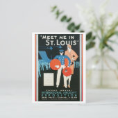 Ontmoet me in St. Louis Int'l Vliegtuig Expositie Briefkaart (Staand voorkant)