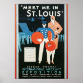 Ontmoet me in St. Louis Int'l Vliegtuig Expositie Poster (Voorkant)