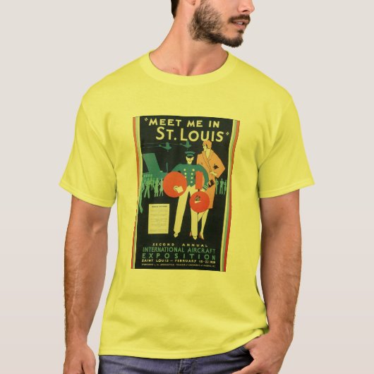 Ontmoet me in St. Louis Int'l Vliegtuig Expositie T-shirt (Voorkant)