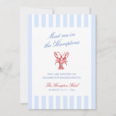 Ontmoet Me in The Hamptons Bachelorette Kaart (Voorkant)