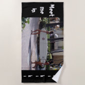 Ontmoet me in Waikiki Beach Towel Strandlaken (Voorkant)