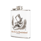 Ontmoet me in Wonderland Mad Hatter aan het rennen Heupfles (Links)