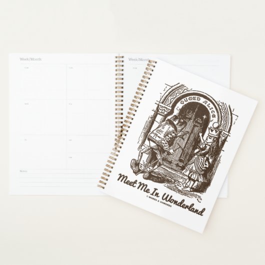 Ontmoet me in Wonderland Queen Alice Frog Doorway Planner (Display)