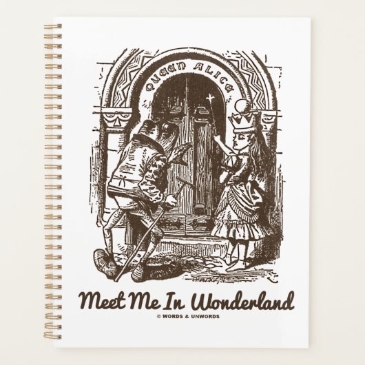 Ontmoet me in Wonderland Queen Alice Frog Doorway Planner (Voorkant)