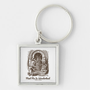 Ontmoet me in Wonderland Queen Alice Frog Doorway Sleutelhanger