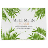 Ontmoet me Miami Bachelorette Party Vakantie Groot Cadeauzakje (Voorkant)