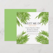 Ontmoet me Miami Bachelorette Party Vakantie Kaart (Voorkant / Achterkant)