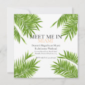 Ontmoet me Miami Bachelorette Party Vakantie Kaart (Voorkant)