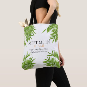Ontmoet Me Miami Meisjesuitje Vakantie Tote Bag