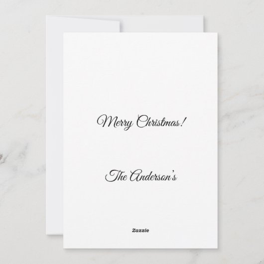 Ontmoet me onder de maretak feestdagenkaart (Achterkant)