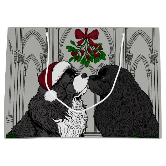 Ontmoet me onder de maretak Newfoundland Groot Cadeauzakje (Voorkant)