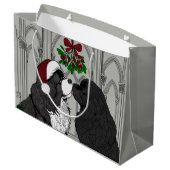 Ontmoet me onder de maretak Newfoundland Groot Cadeauzakje (Achterkant Gekanteld)