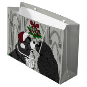 Ontmoet me onder de maretak Newfoundland Groot Cadeauzakje (Voorkant Gekanteld)