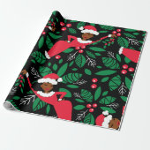 Ontmoet me onder de mistletoe cadeaupapier (Uitgerold)
